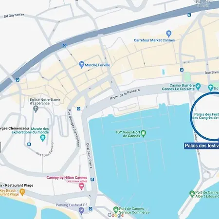 Terrasse Avec Apercu Mer, Piscine, A 200m Канны