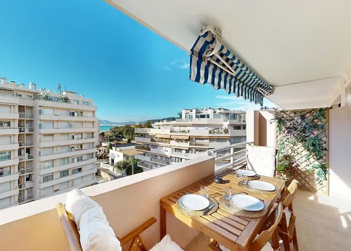 شقة Terrasse Avec Apercu Mer, Piscine, A 200m كان