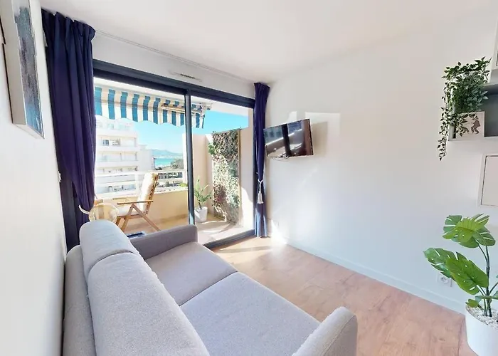 Terrasse Avec Apercu Mer, Piscine, A 200m شقة كان